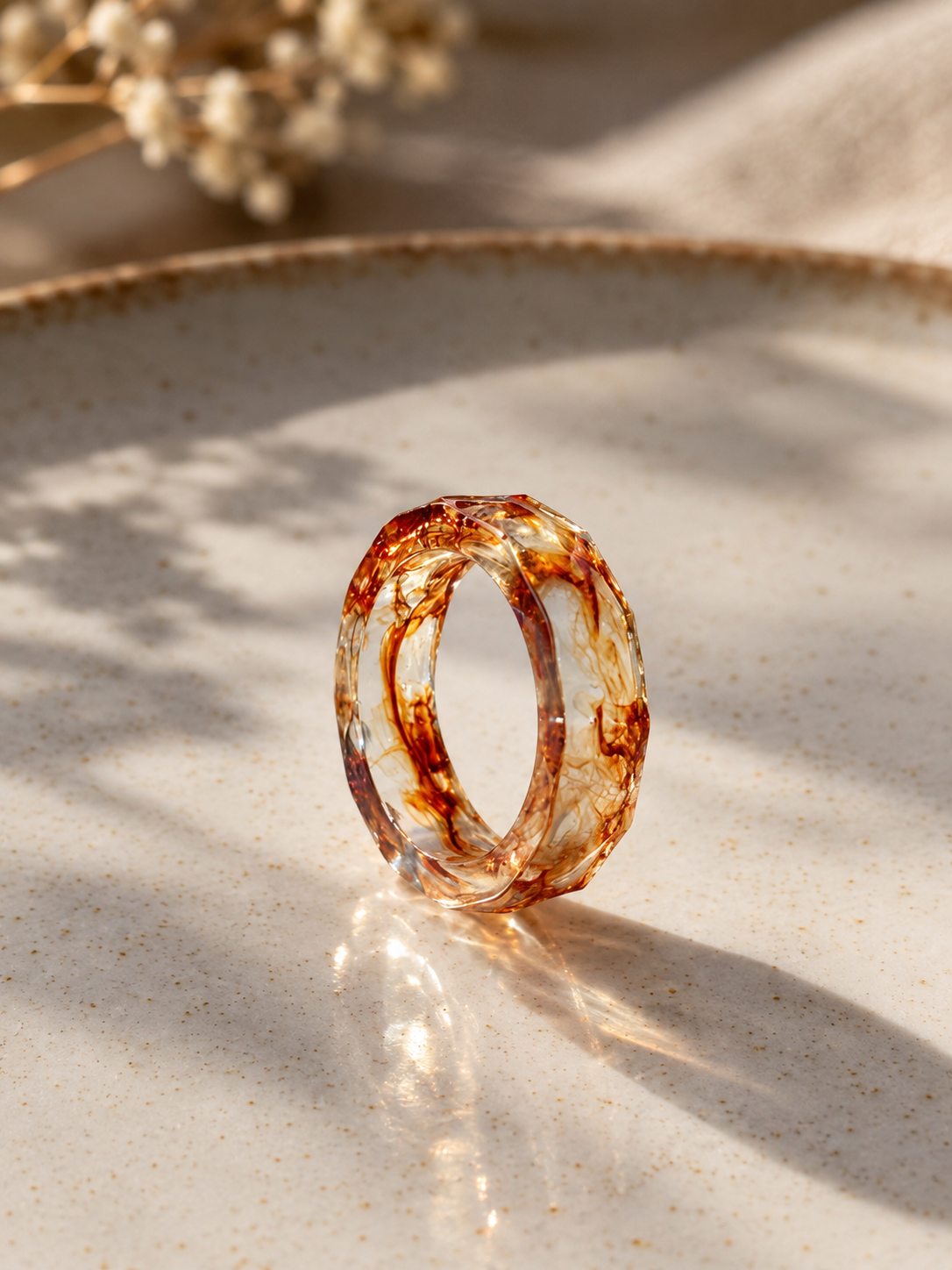 ANILLO CRISTAL ÁMBAR